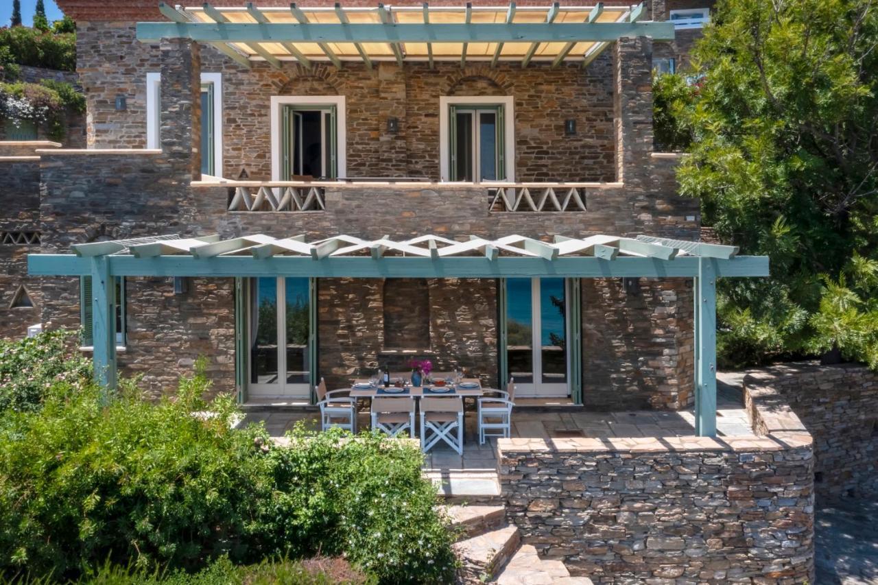 Villa Sun-Rock House By The Sea Steniaí Exterior foto